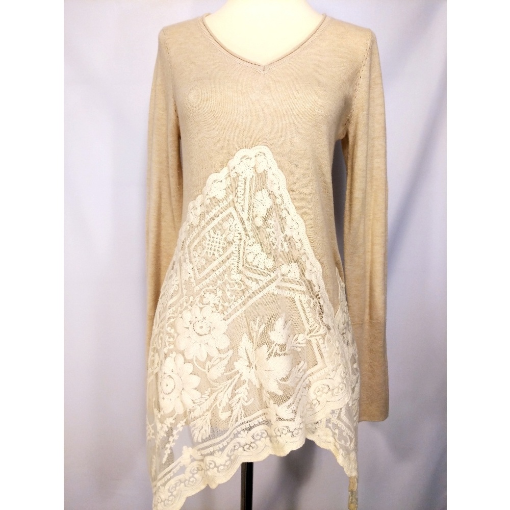 Anthropologie "Alpinum Pullover" Blush Top